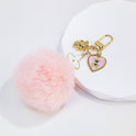 Love Bear Fur Ball Keychain Pendant