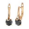 Fashionable Rose Gold Romantic Zircon Earrings