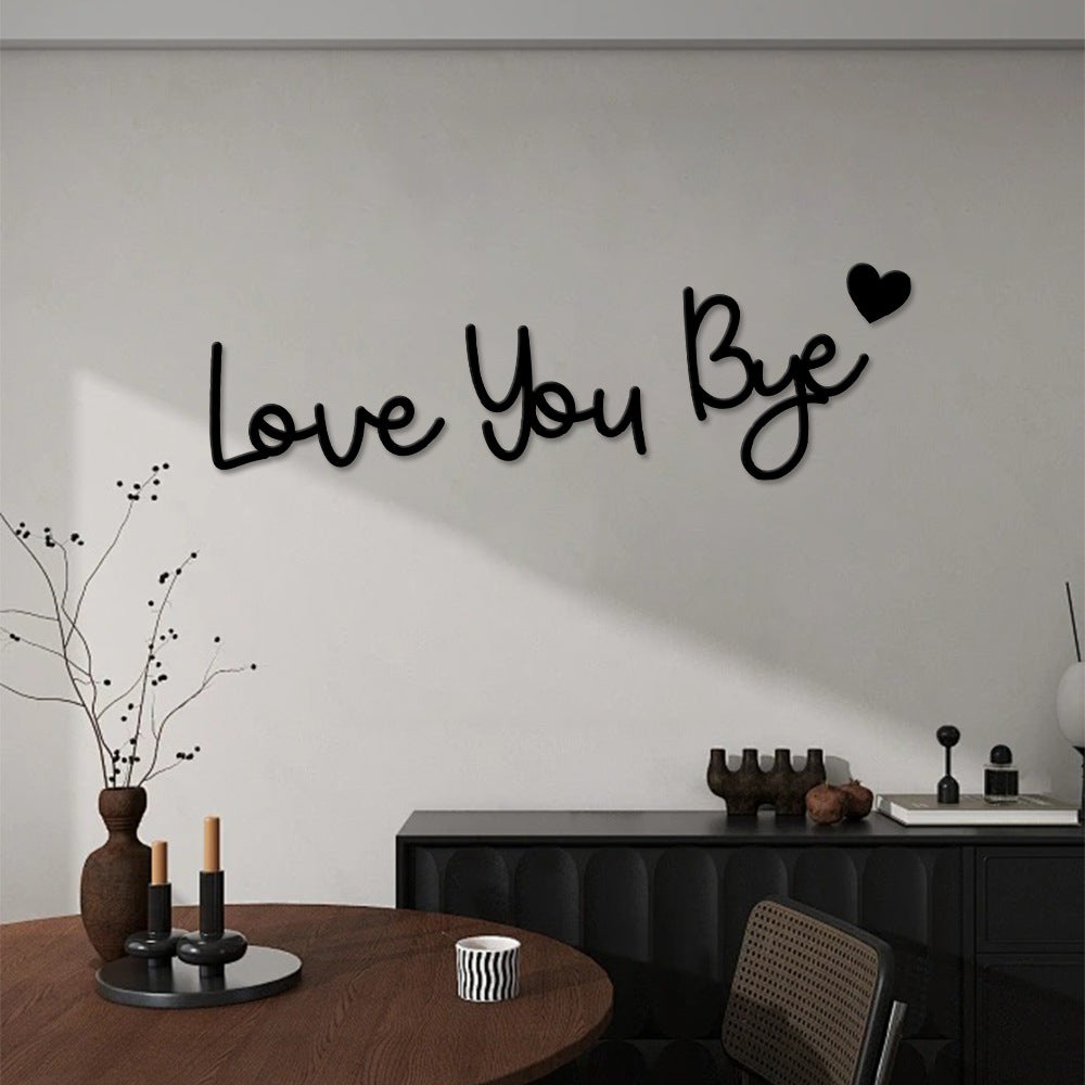 Goodbye Love You Sign Decoration Home Living Room Bedroom Wall Pendant