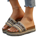 One-Line Muffin Plus Size Fashion Exotic Sandals