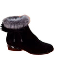 Soft Bottom Comfortable Mom Shoes Fleece-lined Versatile Leather Boots