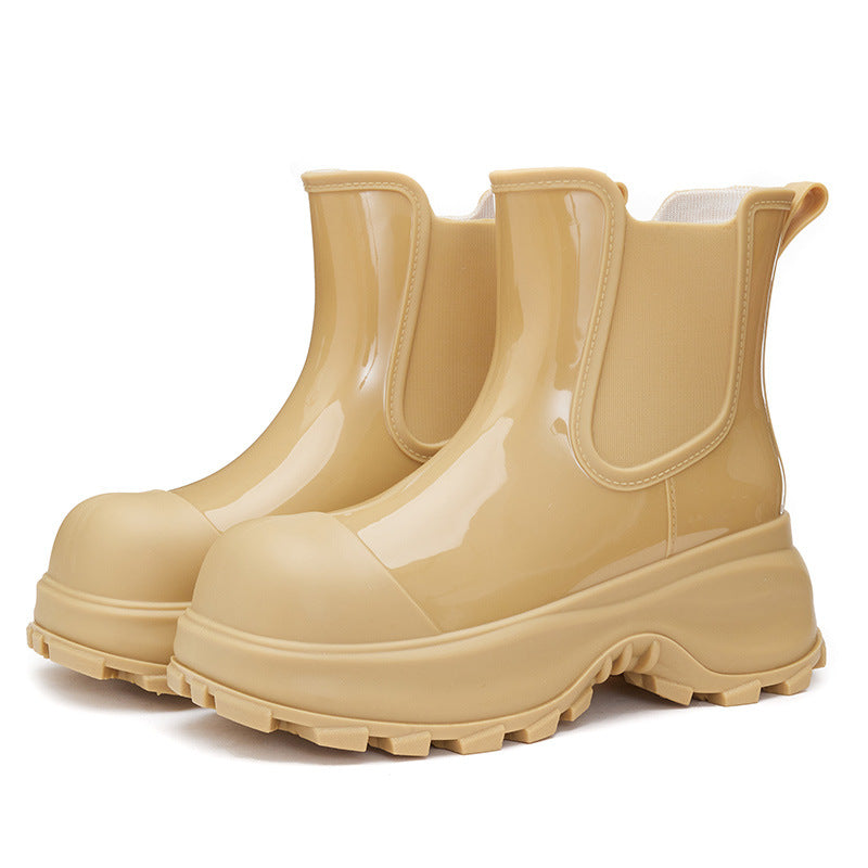 New Korean Style Thick-soled Rain Boots Women's Outer Wear Waterproof Non-slip