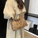 Women's Popular Leopard Print Large Capacity Shoulder Messenger Bag