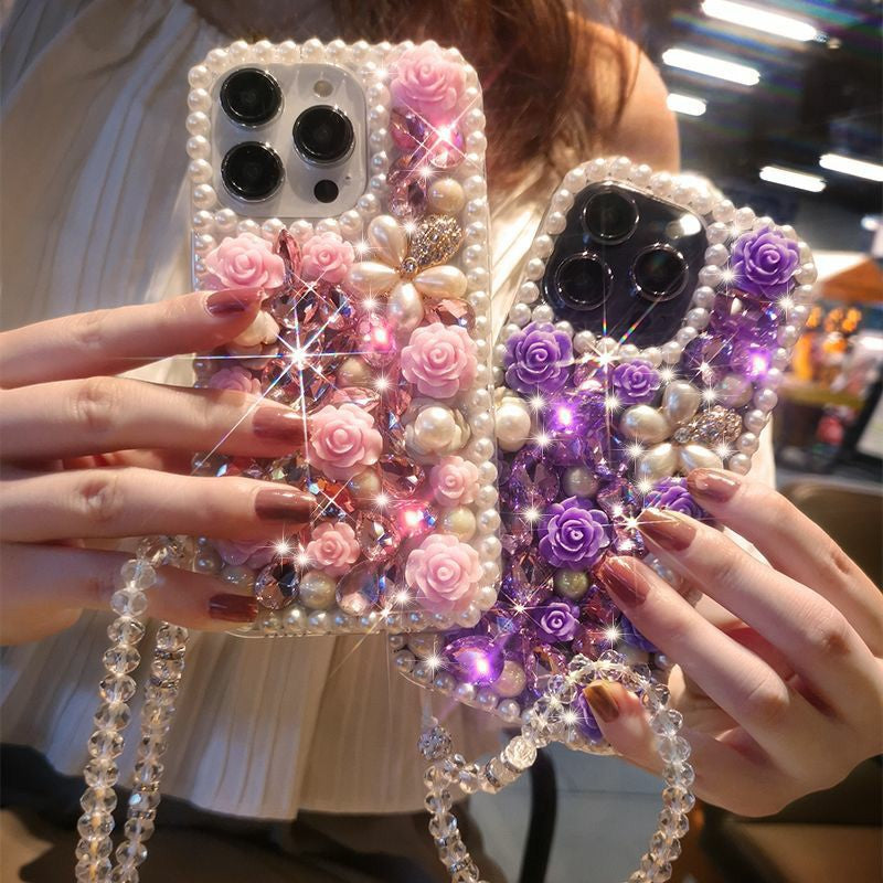 Fashion Personalized Flower Shiny Phone Case