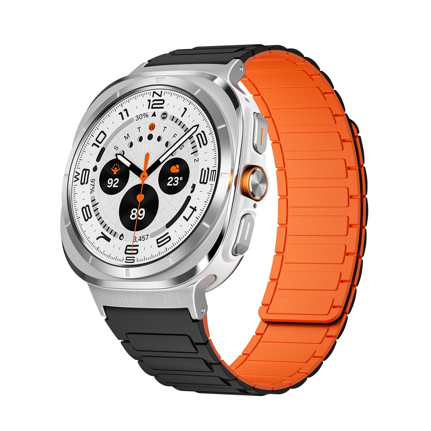 Silicone Magnetic Two-color Watch Strap