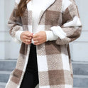 Fashion Special Women's Clothing Plaid Plush Coat