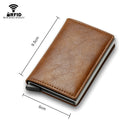 Credit Card Holder Smart Minimalist Wallet Pocket Men Women Slim Cardholder Bank Secure Creditcard Case