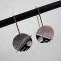 Retro Disc Two-color Simple Women's Earrings