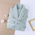 Cotton Double Waffle Unisex Thickened Long Robe