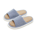 Indoor Wooden Floor Four Seasons Linen Thick Bottom Summer Slippers Women