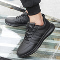 Plus Size Chef Shoes Men's Waterproof Kitchen Shoes Men's Leather Surface Sports Casual Shoes