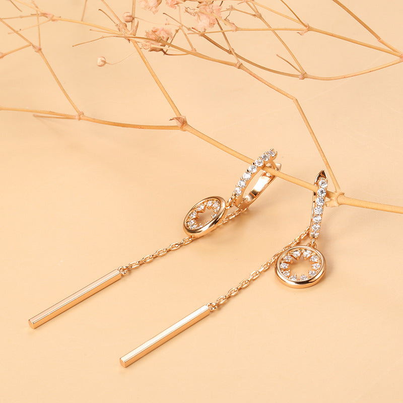 Ins Popular Zircon Earrings Japanese And Korean