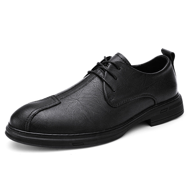 Plus Size Men's Casual Shoes Genuine Leather Lace-up Soft Bottom