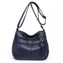 Messenger Bag Shoulder Washed Soft Leather Middle-aged And Elderly Versatile