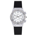 All-match Business Diamond Silicone Band Watch