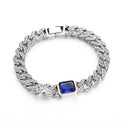 Retro Personalized Sapphire Couple Bracelet