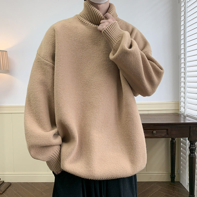 Solid Color Loose Pullover Inner Wear Sweater