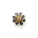 Creative Six-petal Large Rhinestone Flower Alloy Buckle Accessories