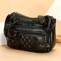 Women's Multi-pocket Soft Leather Shoulder Messenger Bag