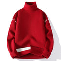 Velvet Hoodie Cotton Knitwear Teenagers High Collar Warm Sweater