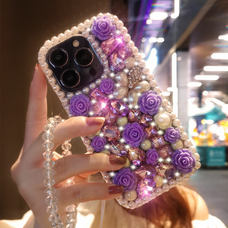 Fashion Personalized Flower Shiny Phone Case