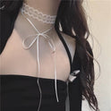 Vintage Lace Strap Necklace Clavicle Chain For Women