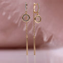 Ins Popular Zircon Earrings Japanese And Korean