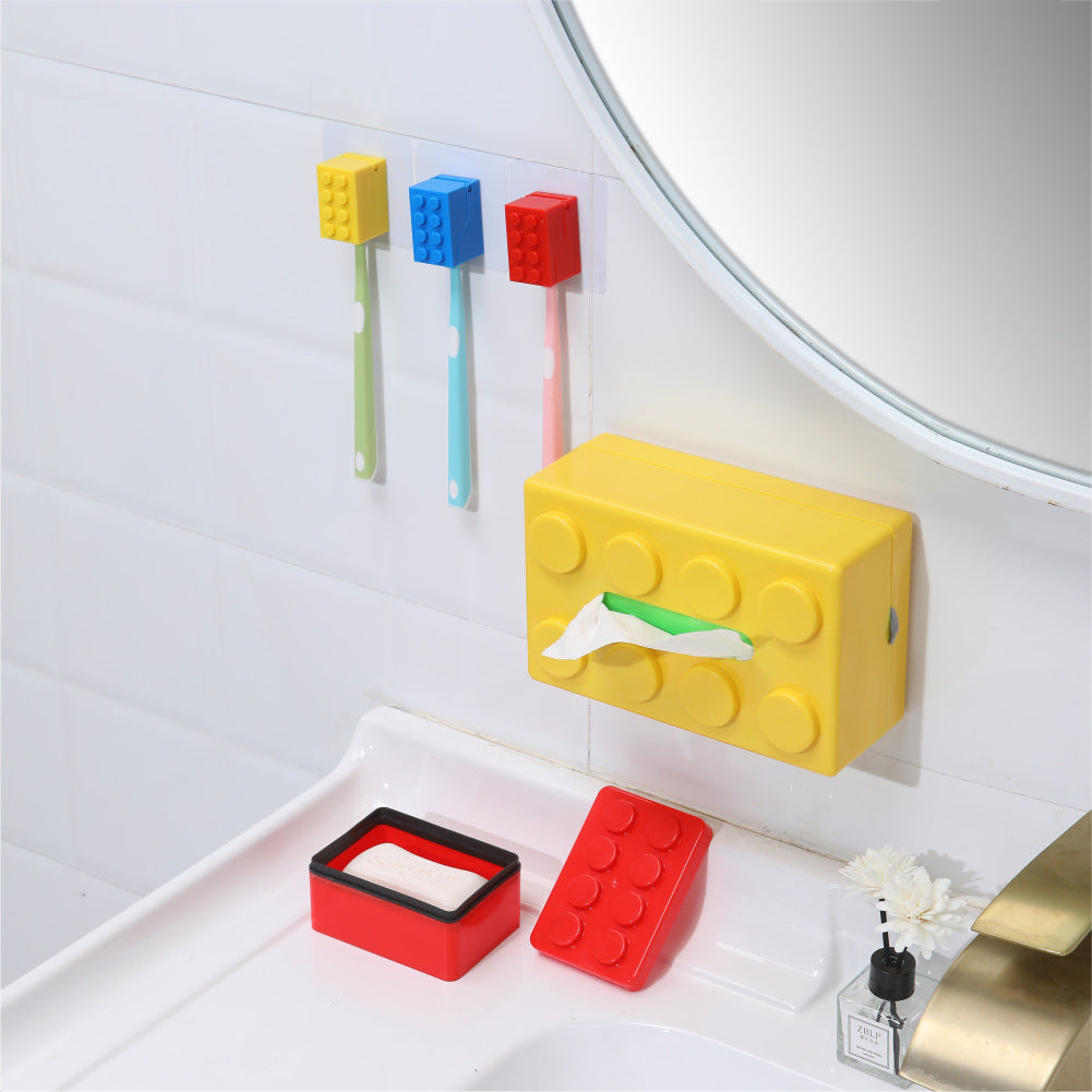 Bathroom Punch-free Children's Toothbrush Storage Rack