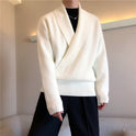 Solid Color Draping Loose Cool Wind Casual Sweater Coat