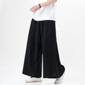 Cotton And Linen Plus Size Loose Trousers Men's Chinese Style