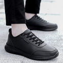 Plus Size Chef Shoes Men's Waterproof Kitchen Shoes Men's Leather Surface Sports Casual Shoes