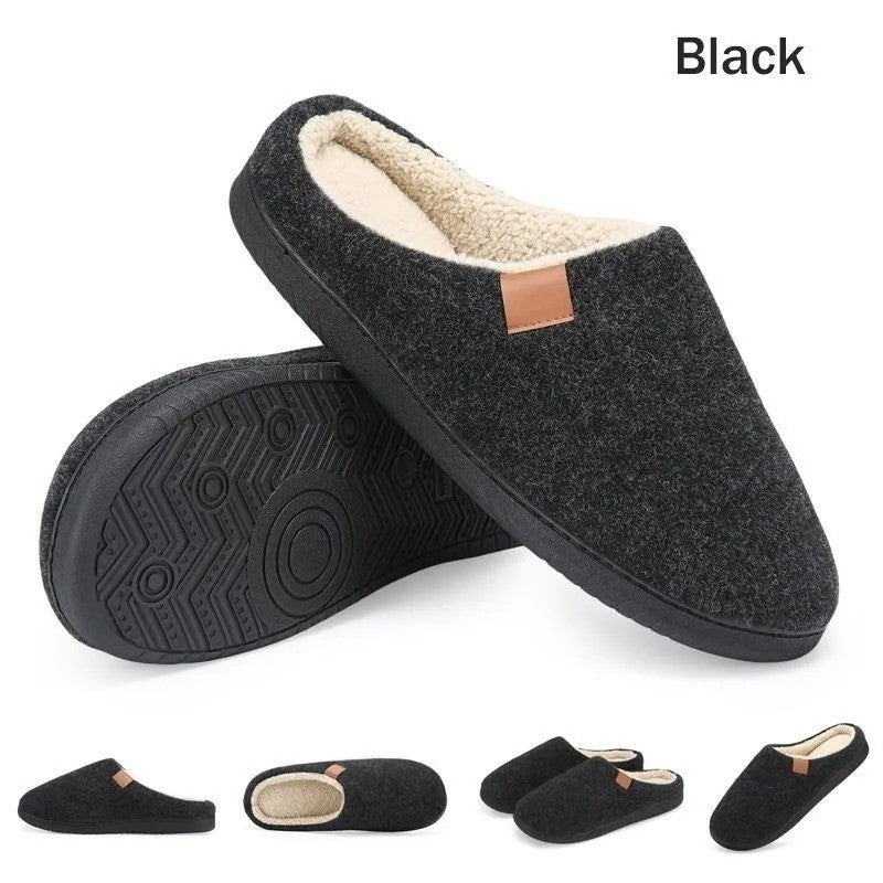 Warm Flat Heel Round Anti-cashmere Sewing Shoes