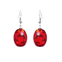 Fashion Retro Oval Explosion Amber Earrings