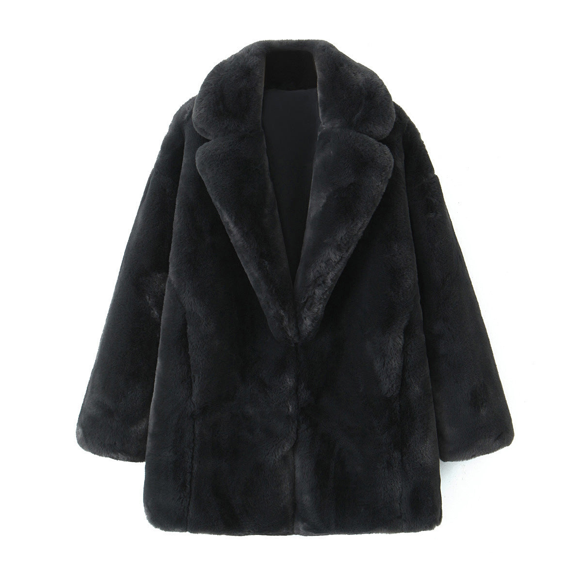 Women's Artificial Fur Overcoat Coat