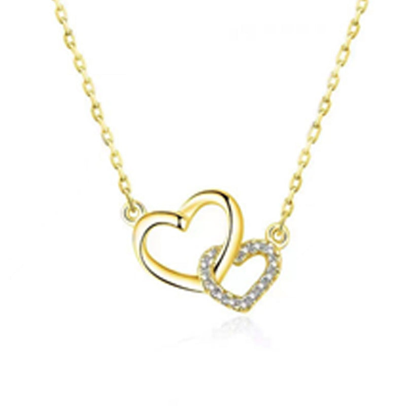 Ins Style Ring Buckle Size Love Necklace Female Sweet And Diamond Mounted