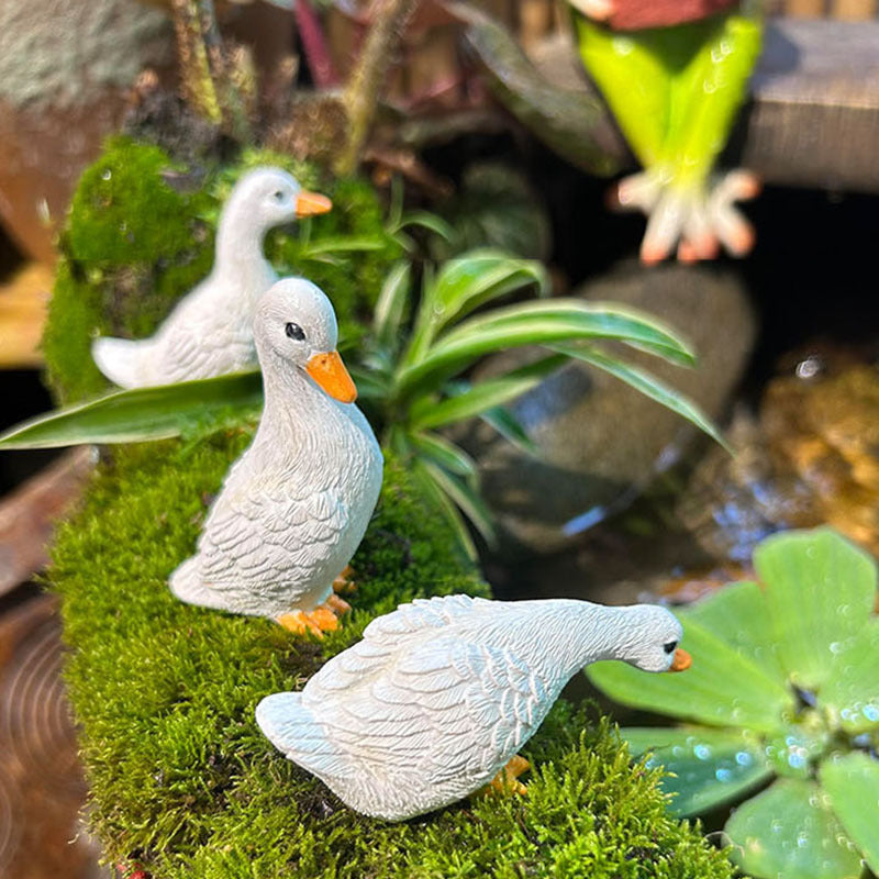 Courtyard Garden Landscaping Outdoor Yard Micro Landscape Duck Moving