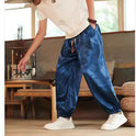 Men's Chinese Style Dragon Print Lantern Harem Pants