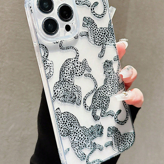 Niche Retro Personalized Leopard Phone Case Design Sense