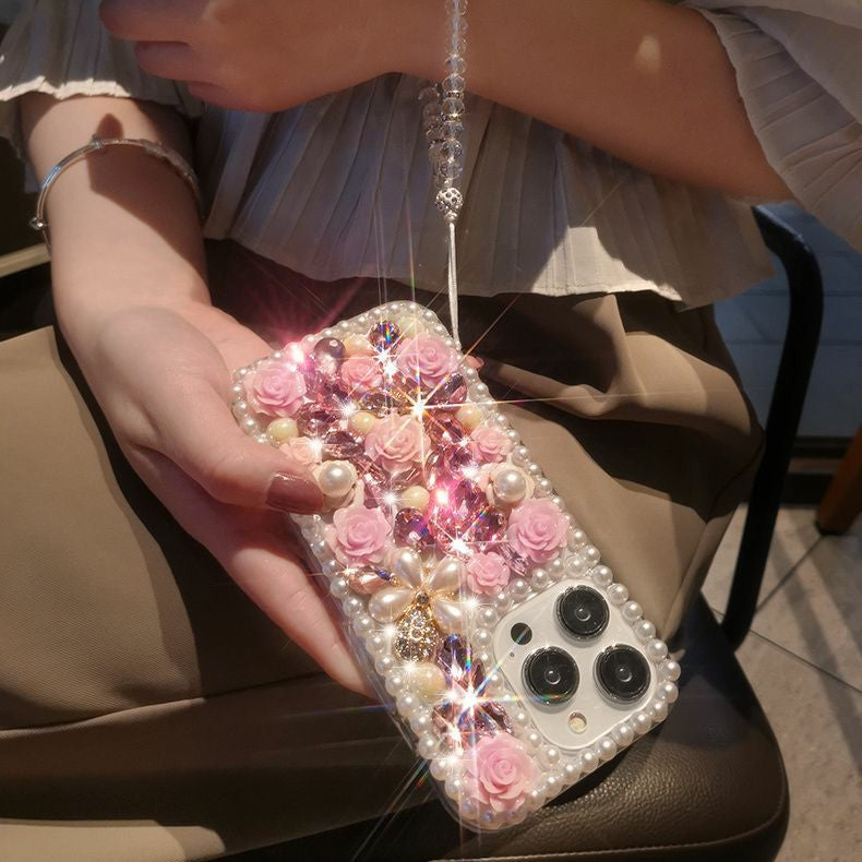 Fashion Personalized Flower Shiny Phone Case