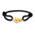 Popular Golden Handcuffs Carrying Strap Milan Rope Adjustable Bracelet