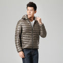 Men's Short Plus Size Lightweight Feather Jacket