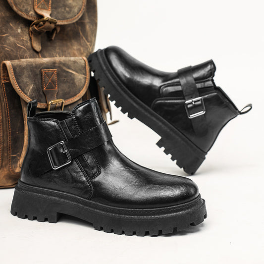 PU Leather Waterproof Outdoor High Quality Casual Martin Boots