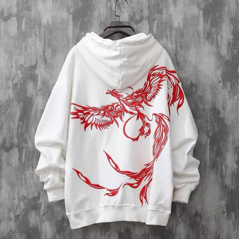 Heavy Industry Phoenix Embroidered Hoodie Male