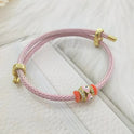 Fashion Devil's Eye Color Steel Rope Eye Bracelet