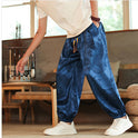 Men's Chinese Style Dragon Print Lantern Harem Pants