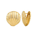 Exaggerated Ocean Shell Texture Earrings For Women