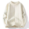 Men's Extra Thick Warm Pullover Round Neck Sweater