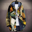 Casual Men's Zipper Hooded Cardigan Cotton-padded Jacket