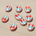 Double Tulip Vintage Ceramic DIY Bead Accessories