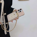 Crossbody Chain Card Holder Can Back Phone Case